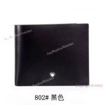 New Upgraded Fake Mont blanc Wallet Genuine Leather Short Wallet